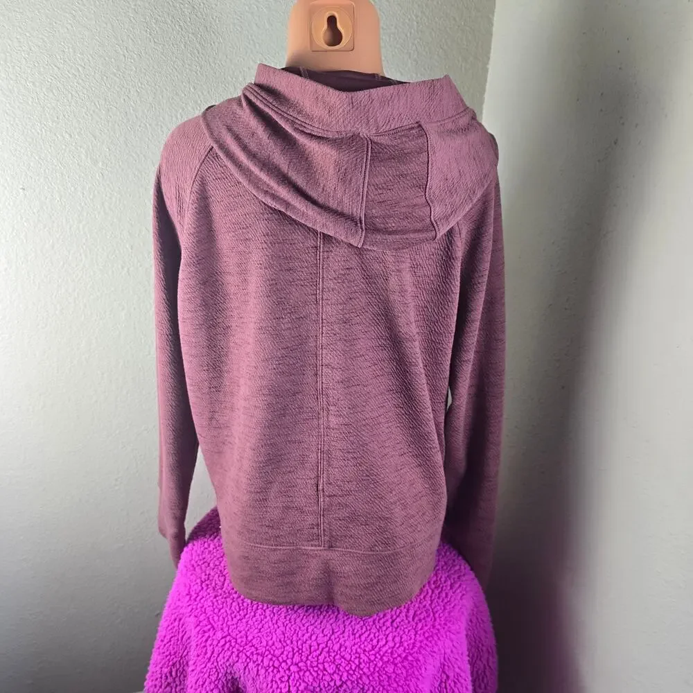 prAna Sunrise Hoodie - Heathered Maroon - Large - Picture 5 of 9